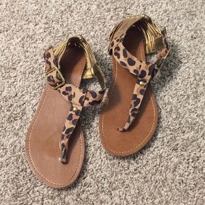 Leopard sandals